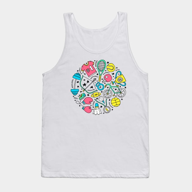 sport circle Tank Top by Favete